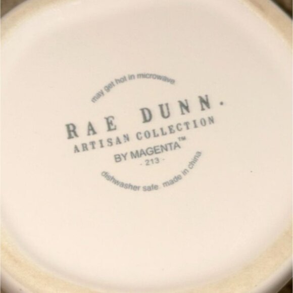 Rae Dunn By Magenta"EGGCITED" White with green inside Coffee Mug Easter-GUC - Picture 5 of 6